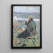 Christian Krohg à son chevalet - Oda Krohg — quadro incorniciato alla parete
