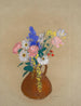 Bouquet di fiori in un vaso di argilla marrone - Odilon Redon — vista dell’opera