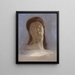 Occhi chiusi - Odilon Redon — quadro incorniciato alla parete
