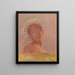 Occhi chiusi (conflitto di casi) - Odilon Redon — quadro incorniciato alla parete