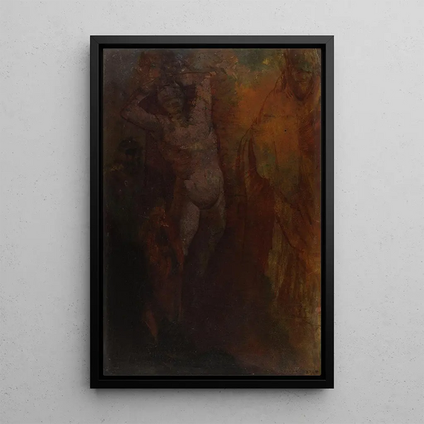 Composition tre personaggi - Odilon Redon — quadro incorniciato alla parete