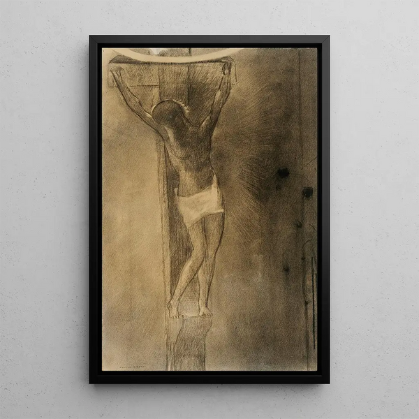 Crucifixion - Odilon Redon — quadro incorniciato alla parete