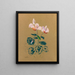 Cyclamen - Odilon Redon — quadro incorniciato alla parete