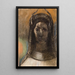 Figura cornuta - Odilon Redon — quadro incorniciato alla parete