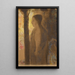 Figura davanti a un albero - Odilon Redon — quadro incorniciato alla parete