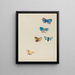 Cinque farfalle - Odilon Redon — quadro incorniciato alla parete