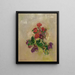 Fiori senza vasi - Odilon Redon — quadro incorniciato alla parete