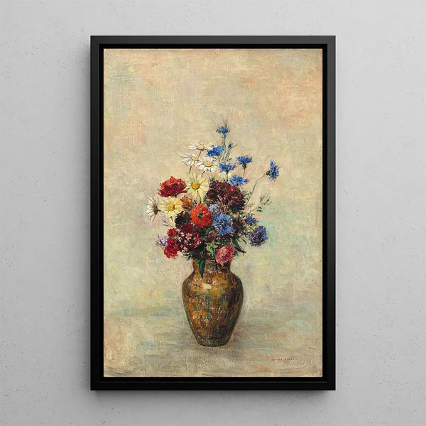 Fleurs dans un vase - Odilon Redon — quadro incorniciato alla parete