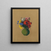 Gerani e fiori di campo - Odilon Redon — quadro incorniciato alla parete