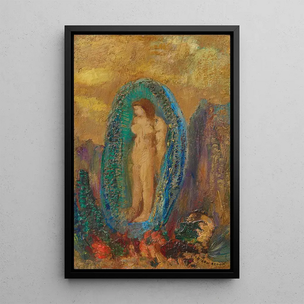 La nascita di Venere o Uovo aurico - Odilon Redon — quadro incorniciato alla parete