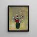 Grande vaso verde con fiori misti - Odilon Redon — quadro incorniciato alla parete