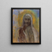Il Cristo del silenzio - Odilon Redon — quadro incorniciato alla parete