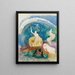 Il Mostro verde - Odilon Redon — quadro incorniciato alla parete