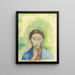 Il Silenzio - Odilon Redon — quadro incorniciato alla parete