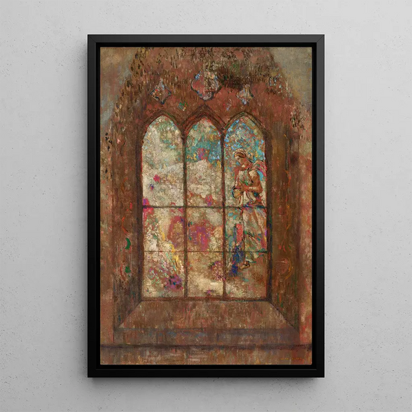 Le Vitrail - Odilon Redon — quadro incorniciato alla parete