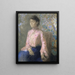 Ritratto di Miss Jeanne Chane - Odilon Redon — quadro incorniciato alla parete