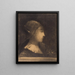 Profil de femme droite - Odilon Redon — quadro incorniciato alla parete