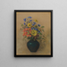 Fiori selvatici - Odilon Redon — quadro incorniciato alla parete