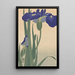 Iris bleus - Ohara Koson — quadro incorniciato alla parete