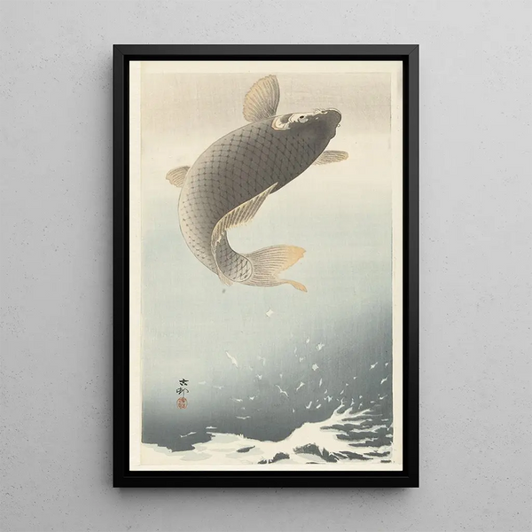 Carpe - Ohara Koson — quadro incorniciato alla parete