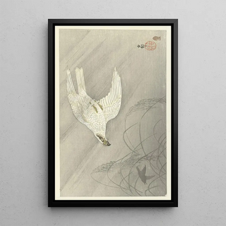 Ohara Koson - Hunting hawk.webp