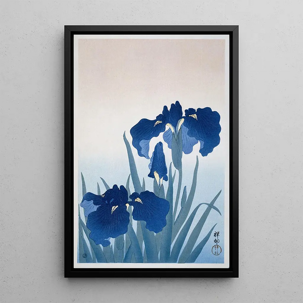 Iris - Ohara Koson — quadro incorniciato alla parete