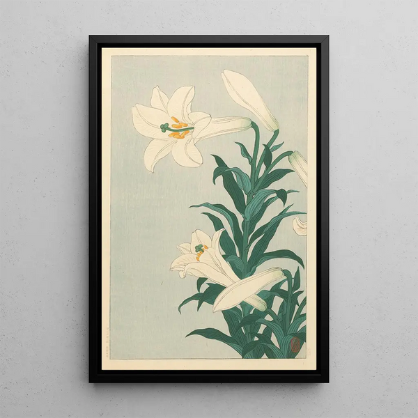 Lys - Ohara Koson — quadro incorniciato alla parete