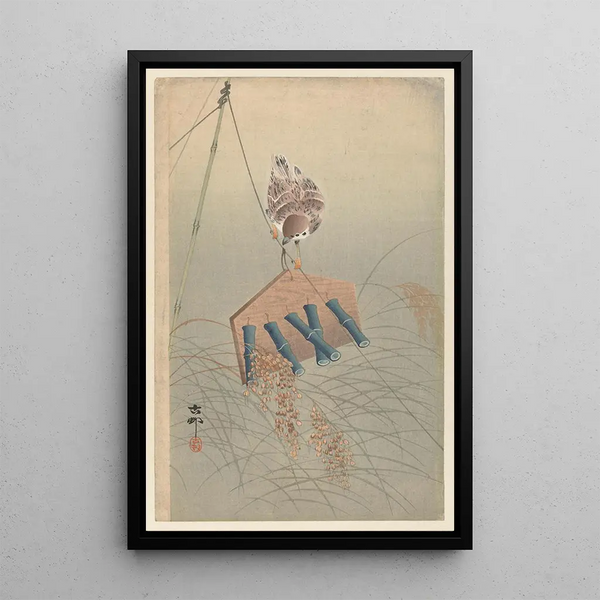Moineau - Ohara Koson — quadro incorniciato alla parete