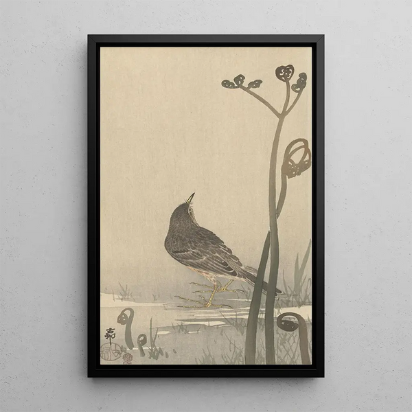 Siffleur d'acqua - Ohara Koson — quadro incorniciato alla parete