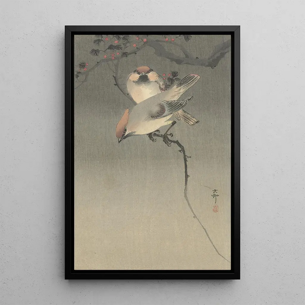 Jaseurs - Ohara Koson — quadro incorniciato alla parete