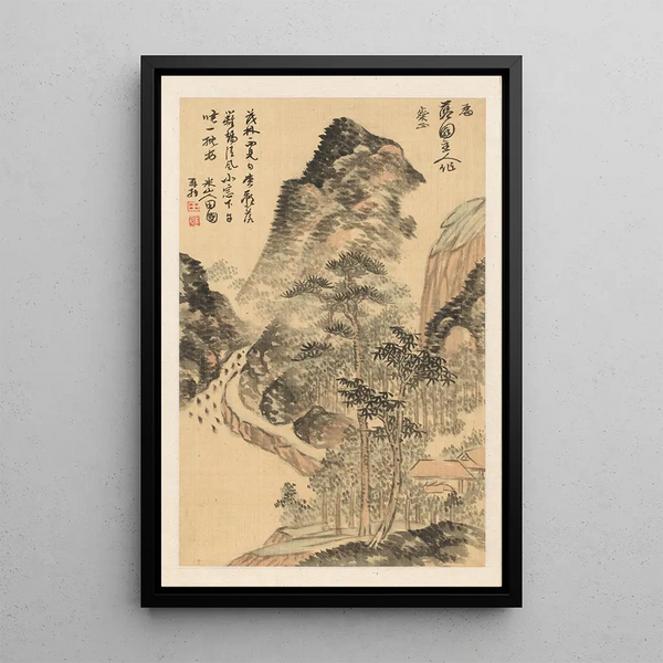 Sieste courte par une longue journée d'été - Okada Beisanjin — quadro incorniciato alla parete