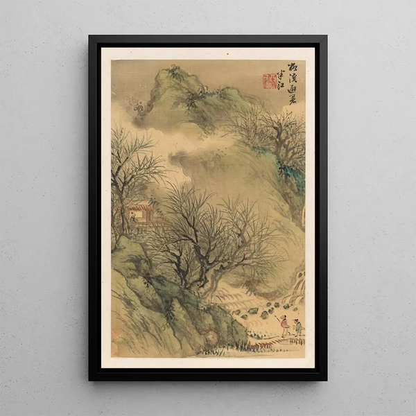 Retraite d'été - Okada Hankō — quadro incorniciato alla parete