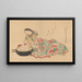 La Lettre - Okumura Masanobu — quadro incorniciato alla parete
