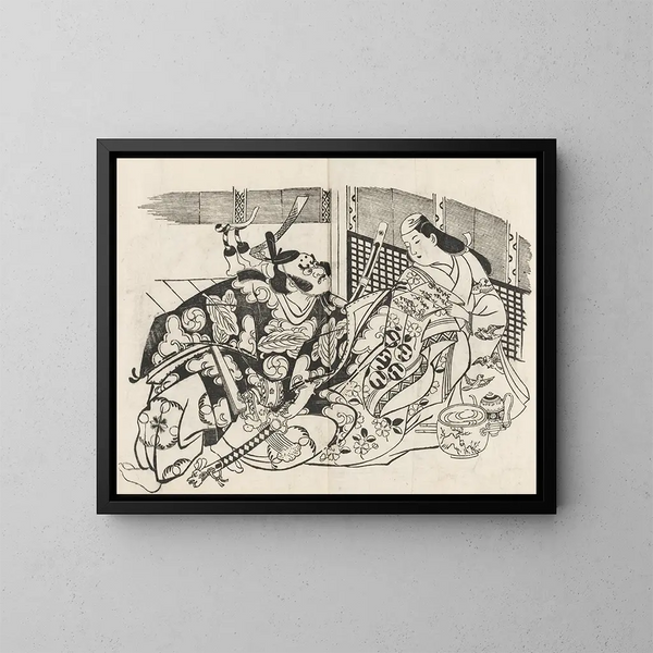 Yakusha ezukushi Pl2 - Okumura Masanobu — quadro incorniciato alla parete