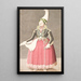 Femme en costume de fermière islandaise - Olavius — quadro incorniciato alla parete