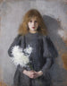Fille aux chrysanthèmes - Olga Boznańska — vista dell’opera