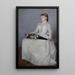Dame en robe blanche - Olga Boznańska — quadro incorniciato alla parete