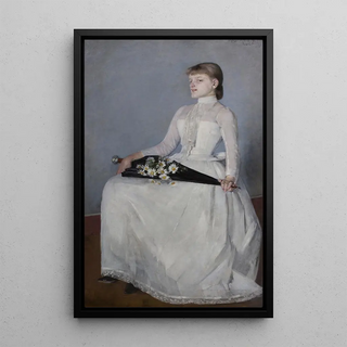 Olga Boznanska - Lady in a White Dress.webp