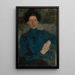 Portrait de Maria Koniewska-Kalinowska 1875-1968 peintre - Olga Boznańska — quadro incorniciato alla parete