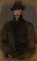 Portrait d'Antoni Kamieski 1860-1933 pittore - Olga Boznańska — vista dell’opera