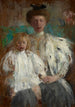 Portrait de Julia Puget née Kwilecka avec son fils Jacek - Olga Boznańska — vista dell’opera