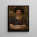 Ritratto della signora Bankiewicz - Olga Boznańska — quadro incorniciato alla parete