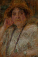 Portrait de Mme Gociniec - Olga Boznańska — quadro incorniciato alla parete