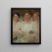 Ritratto di tre sorelle - Olga Boznańska — quadro incorniciato alla parete