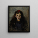 Ritratto di una ragazza, Zofia Sokoowska - Olga Boznanska — quadro incorniciato alla parete