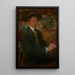 Portrait d'un homme avec un chapeau - Olga Boznańska — quadro incorniciato alla parete
