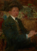 Portrait d'un homme avec un chapeau - Olga Boznańska — vista dell’opera