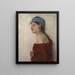 Ritratto di una donna, donna gitana - Olga Boznanska — quadro incorniciato alla parete