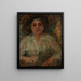 Ritratto di una donna anziana - Olga Boznańska — quadro incorniciato alla parete