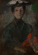 Autoportrait avec des fleurs - Olga Boznańska — vista dell’opera